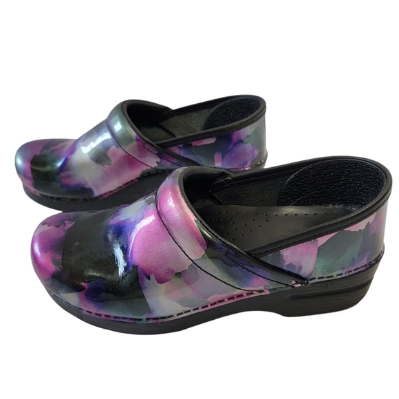 Dansko Professional Mystic Patent Leather Nursing Clog Sz 39/9 Purple Podiatric - Picture 4 of 12